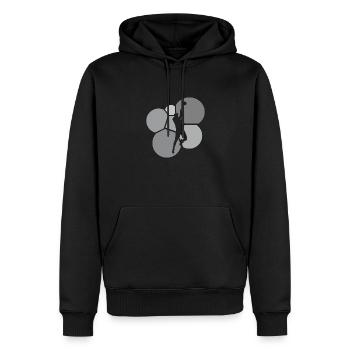 Volley-ball de plage Volley-ball Beachen - Sweat à capuche Premium bio Homme - noir - Devant - Nico (187cm)