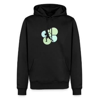 American Football Gridiron Touchdown - Männer Premium Bio Hoodie - Schwarz - Vorne - Nico (187cm)