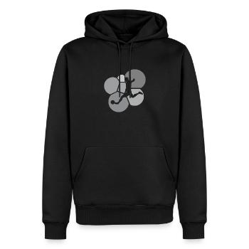 Fussball Fussballspieler Verteidiger Tormann - Männer Premium Bio Hoodie - Schwarz - Vorne - Nico (187cm)