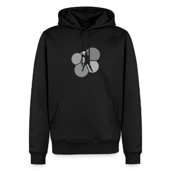 Baseball Batting Fielding Baseballer - Männer Premium Bio Hoodie - Schwarz - Vorne - Nico (187cm)