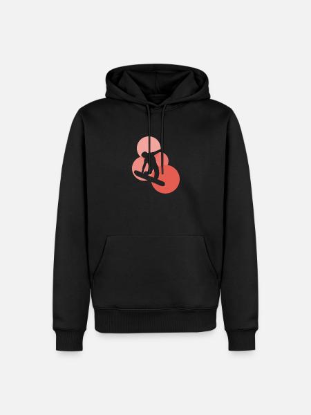 Boarder Snowboarder - Männer Premium Bio Hoodie - Schwarz