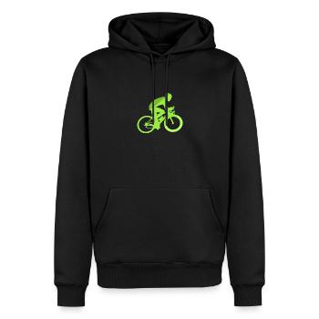 Radfoan Rad Radfahren Radeln - Männer Premium Bio Hoodie - Schwarz - Vorne - Nico (187cm)