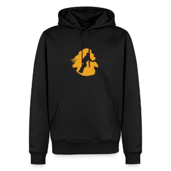 Snowboard Sports d’hiver Snowboard - Sweat à capuche Premium bio Homme - noir - Devant - Nico (187cm)
