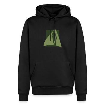 Boxing Boxer - Männer Premium Bio Hoodie - Schwarz - Vorne - Nico (187cm)