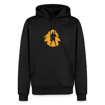 Basketball Dribbling Rebounding - Männer Premium Bio Hoodie - Schwarz - Vorne - Nico (187cm)