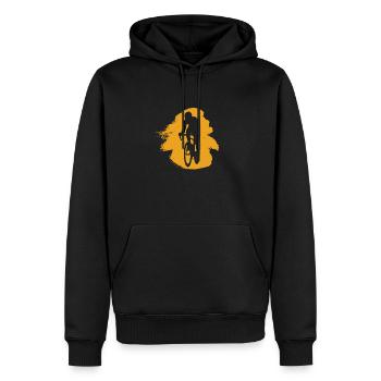 Radfahrer Fahrrad Fahrradfahren - Männer Premium Bio Hoodie - Schwarz - Vorne - Nico (187cm)