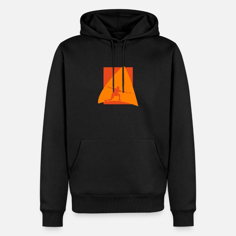 Badmintonschläger Smash - Männer Premium Bio Hoodie - Schwarz