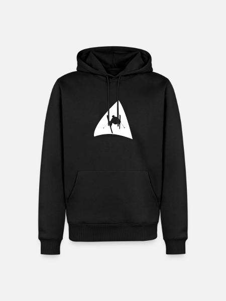 Schifahrer Skifahrer - Männer Premium Bio Hoodie - Schwarz