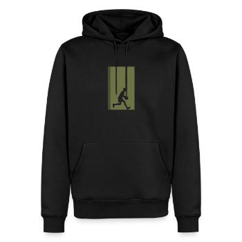 Basket-ball BBall cerceau - Sweat à capuche Premium bio Homme - noir - Devant - Nico (187cm)