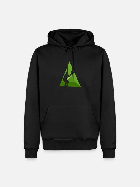 Lacrosse Fogo Intercrosse - Men’s Premium Organic Hoodie - black