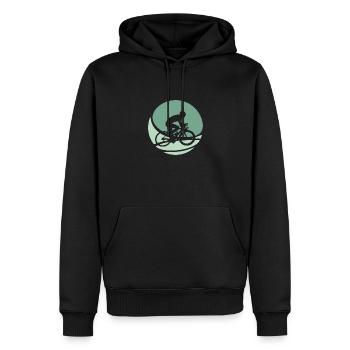Fahrradfahrer Radfahren Fahrradfahren - Männer Premium Bio Hoodie - Schwarz - Vorne - Nico (187cm)