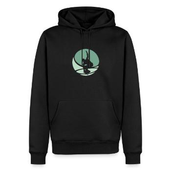 Skaten Skateboarder Skateboarden - Männer Premium Bio Hoodie - Schwarz - Vorne - Nico (187cm)