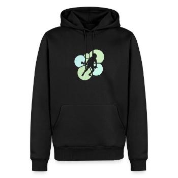 Champ de crosse Intercrosse - Sweat à capuche Premium bio Homme - noir - Devant - Nico (187cm)