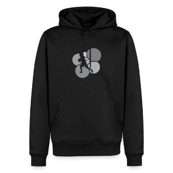 Football américain Gridiron Touchdown Rugby - Sweat à capuche Premium bio Homme - noir - Devant - Nico (187cm)