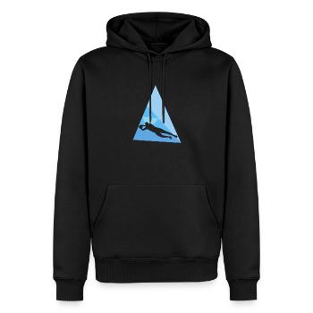 Fussball Kicker Verteidiger Kicker - Männer Premium Bio Hoodie - Schwarz - Vorne - Nico (187cm)