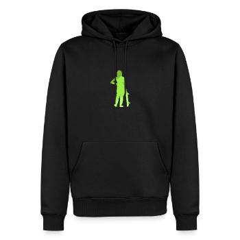 Skateboard Skateboarder sk8ter - Männer Premium Bio Hoodie - Schwarz - Vorne - Nico (187cm)