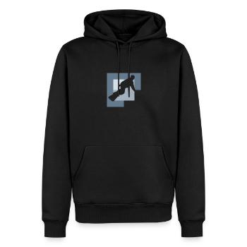 Snowboard Snowboardfahren Freestyle - Männer Premium Bio Hoodie - Schwarz - Vorne - Nico (187cm)