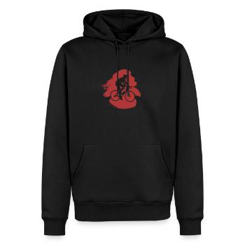 Radfahrer Radfahrer Fahrrad - Männer Premium Bio Hoodie - Schwarz - Vorne - Nico (187cm)