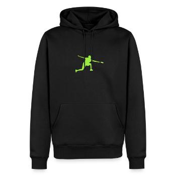 Badminton Clear Badmintonschläger - Männer Premium Bio Hoodie - Schwarz - Vorne - Nico (187cm)