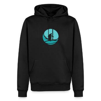 Skieurs Freeski Skieurs - Sweat à capuche Premium bio Homme - noir - Devant - Nico (187cm)