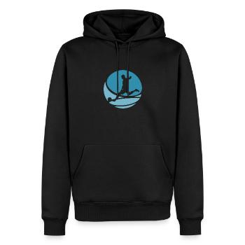 Soccer Player Soccer Midfielder - Men’s Premium Organic Hoodie - black - Front - Nico (187cm)