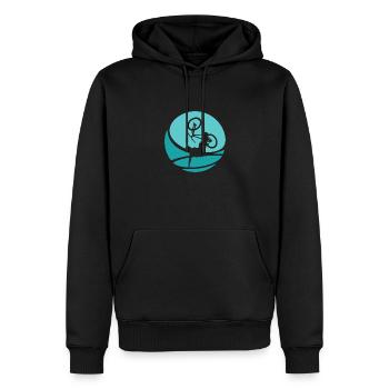 VTT Trail VTT - Sweat à capuche Premium bio Homme - noir - Devant - Nico (187cm)