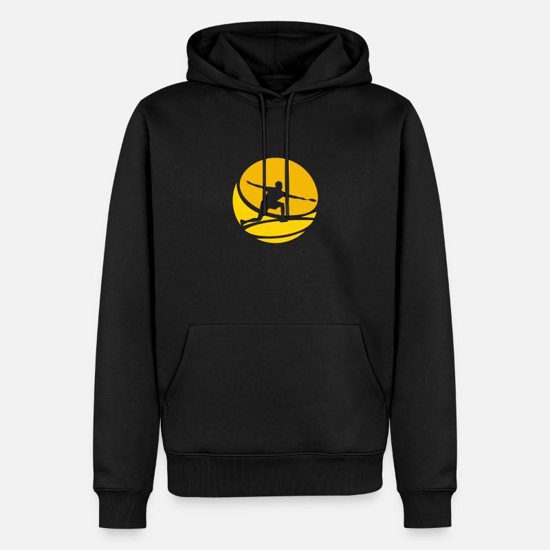 Badmintonschläger Badminton Badminton - Männer Premium Bio Hoodie - Schwarz