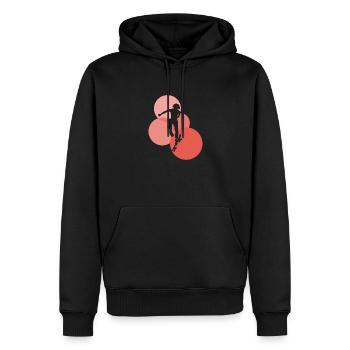 Skate Skateboarding - Männer Premium Bio Hoodie - Schwarz - Vorne - Nico (187cm)