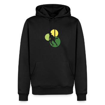 Intercrosse Lacrosse - Men’s Premium Organic Hoodie - black - Front - Nico (187cm)