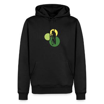 Bike Bicycle - Männer Premium Bio Hoodie - Schwarz - Vorne - Nico (187cm)