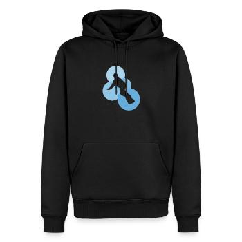 Snowboarder Snowboard Snowboarding - Men’s Premium Organic Hoodie - black - Front - Nico (187cm)