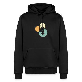 Skateboarding Ollie - Männer Premium Bio Hoodie - Schwarz - Vorne - Nico (187cm)
