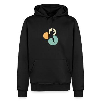 Jab Hook - Men’s Premium Organic Hoodie - black - Front - Nico (187cm)