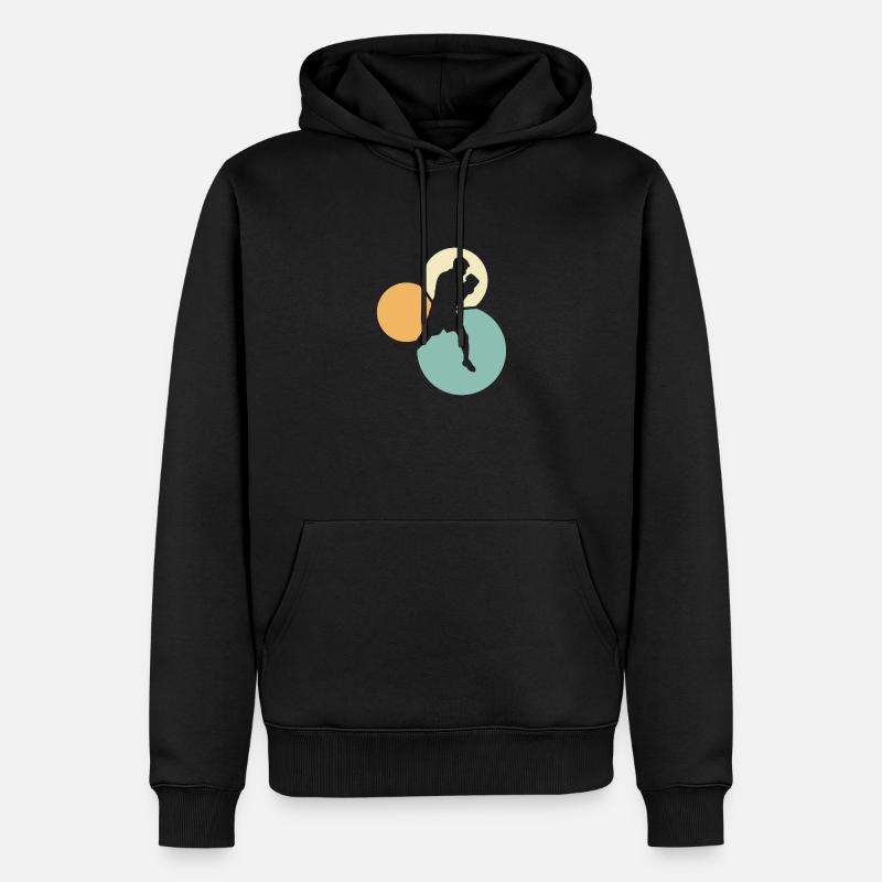 Jab Hook - Männer Premium Bio Hoodie - Schwarz