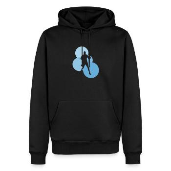 Hooping Basketball Hoop - Männer Premium Bio Hoodie - Schwarz - Vorne - Nico (187cm)
