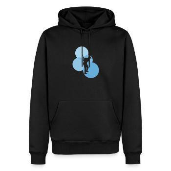 Golf Golfer Putting - Men’s Premium Organic Hoodie - black - Front - Nico (187cm)
