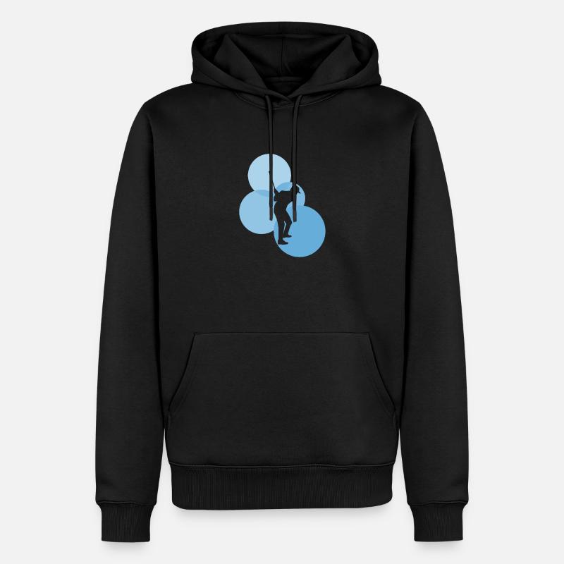 Golf Golfeur Putting - Sweat à capuche Premium bio Homme - noir