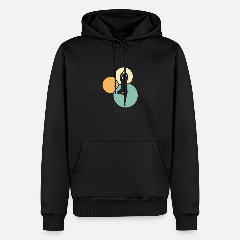 Pilates Mantra - Männer Premium Bio Hoodie - Schwarz