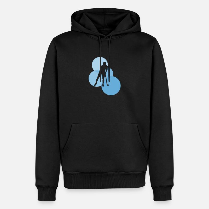 Bâton d’intérieur - Sweat à capuche Premium bio Homme - noir