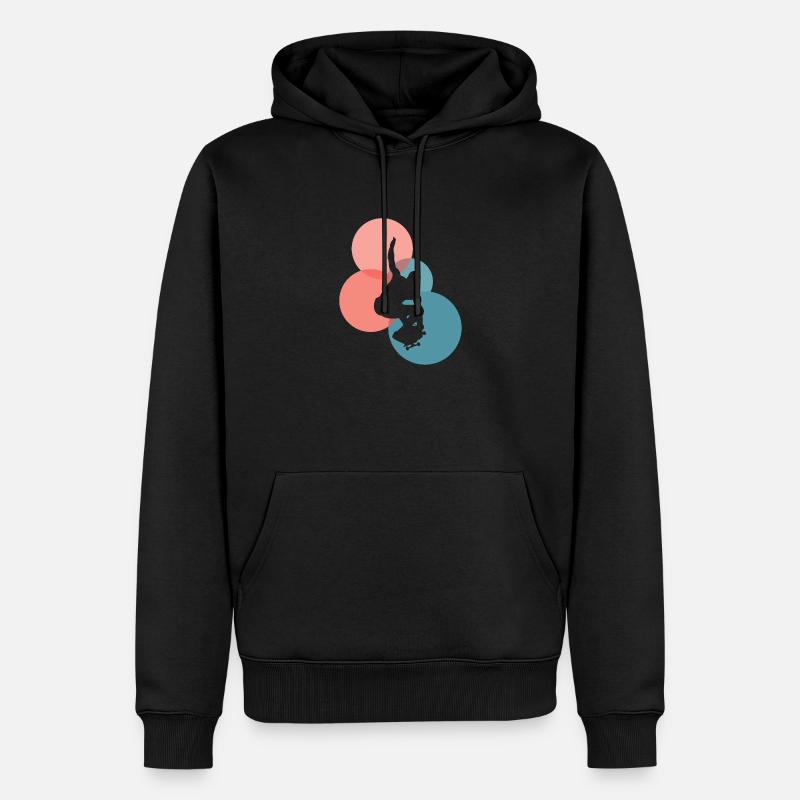 Skateboard Skateboarder Skateboarder w - Sweat à capuche Premium bio Homme - noir