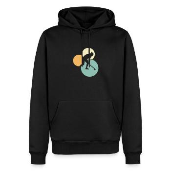 Fieldhockey Stick - Männer Premium Bio Hoodie - Schwarz - Vorne - Nico (187cm)