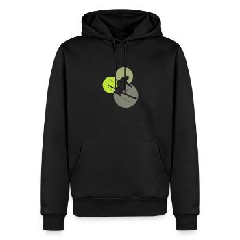Ski Freeski w - Sweat à capuche Premium bio Homme - noir - Devant - Nico (187cm)