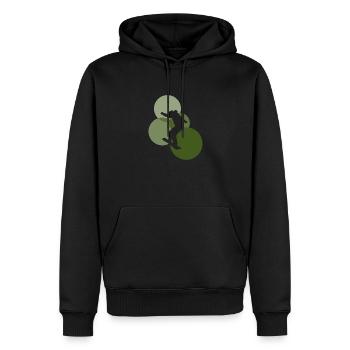Winter Winter w - Men’s Premium Organic Hoodie - black - Front - Nico (187cm)