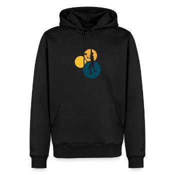 Badminton Clear w - Männer Premium Bio Hoodie - Schwarz - Vorne - Nico (187cm)
