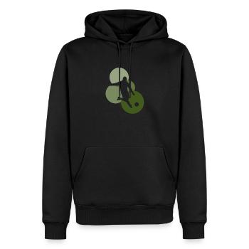 Attaquant Soccer Soccer w - Sweat à capuche Premium bio Homme - noir - Devant - Nico (187cm)