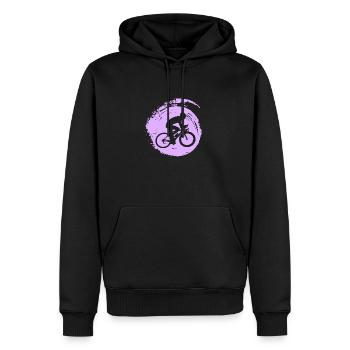 Fahrradfahren Fahrradfahren - Männer Premium Bio Hoodie - Schwarz - Vorne - Nico (187cm)