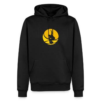 Skaten Skateboarder Skateboard - Männer Premium Bio Hoodie - Schwarz - Vorne - Nico (187cm)