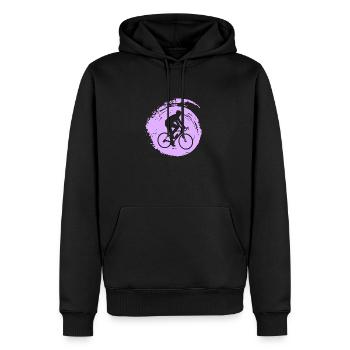 Fahrrad Fahrradfahren - Männer Premium Bio Hoodie - Schwarz - Vorne - Nico (187cm)
