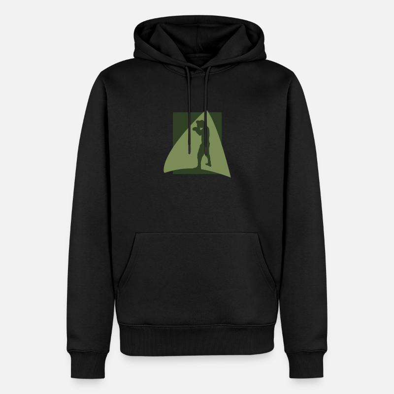 Boxkampf Boxer - Männer Premium Bio Hoodie - Schwarz