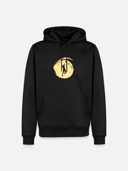 Beachen Beachvolleyball - Männer Premium Bio Hoodie - Schwarz